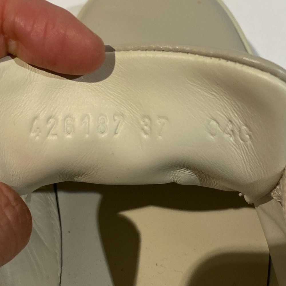 Gucci Ace beige sneakers 426137 classic worn only several times for slender feet - Picture 7 of 9